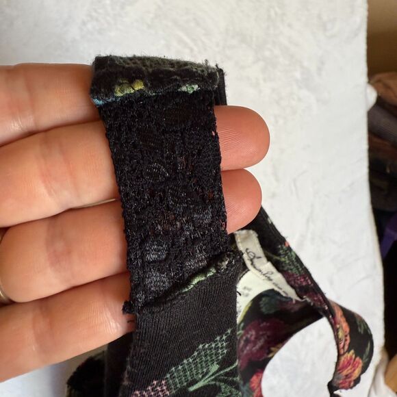 American Rag Cie Sleeveless Black Floral Dress With Pockets Size Small - Picture 11 of 15